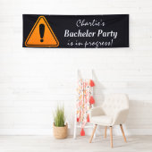 Let op Bachelor Party in uitvoering Spandoek (Insitu)