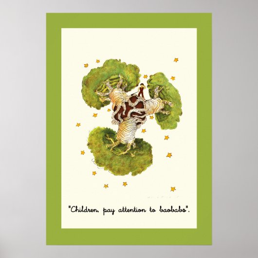 Let op Baobabs Poster (Voorkant)