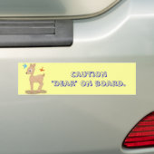 Let op: "Beste" aan boord. -Bumpersticker Bumpersticker (Op auto)