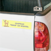 Let op: "Beste" aan boord. -Bumpersticker Bumpersticker (Op Truck)