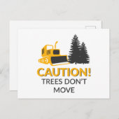 Let op bomen die niet bewegen briefkaart (Voorkant / Achterkant)