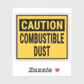 Let op brandbaar stof sticker (Vel)