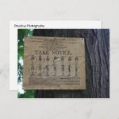 Let op Briefkaart (Voorkant / Achterkant)