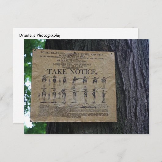 Let op Briefkaart (Voorkant / Achterkant)