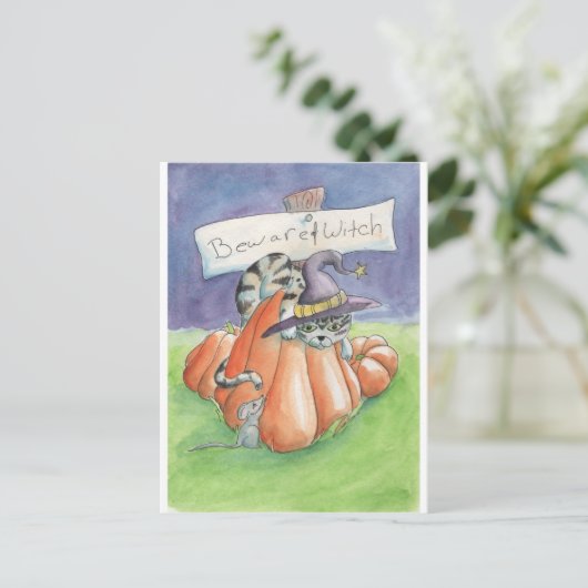 Let op! briefkaart (Staand voorkant)