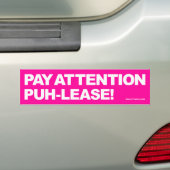 Let op - Bumpersticker (Op auto)