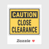 Let op: Close Clearance Sticker (Vel)