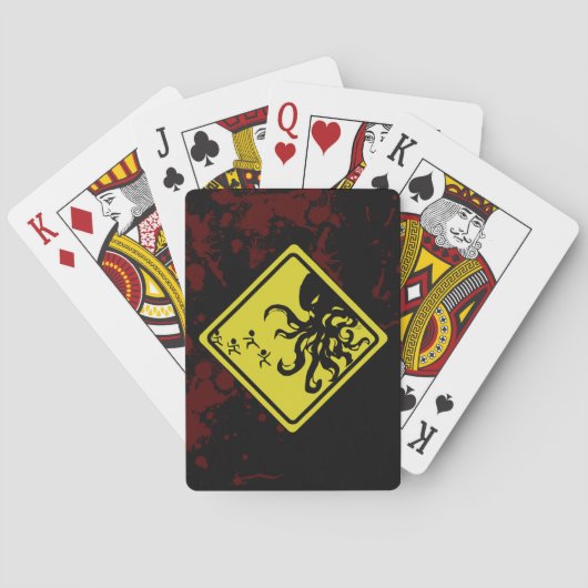 Let op Cthulhu Cheats! Pokerkaarten (Achterkant)