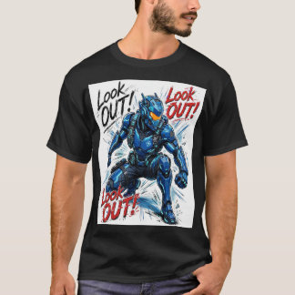 Let op Cyber Commando Techwear Streetwear T-shirt