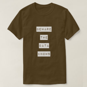 Let op dat de gegevens T-shirt kennen