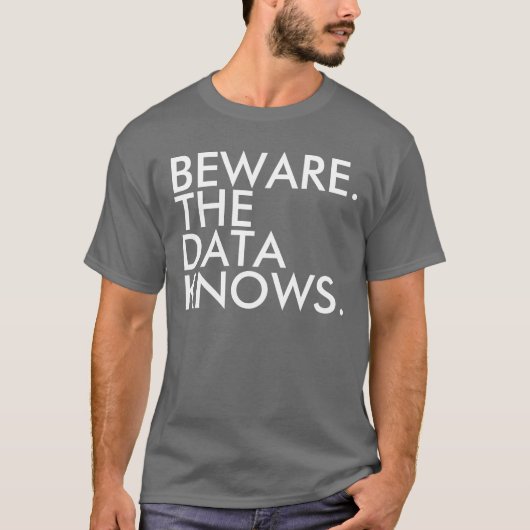 Let op dat de gegevens T-shirt kennen (Voorkant)