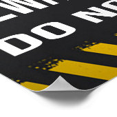 Let op dat honden geen teken invoeren poster (Hoek)