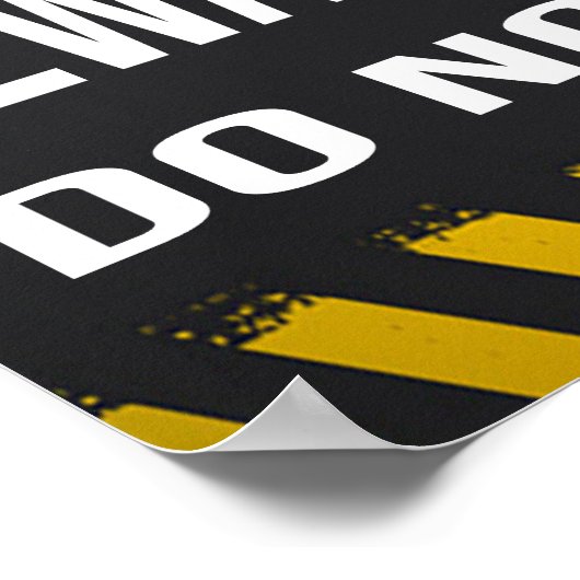 Let op dat honden geen teken invoeren poster (Hoek)