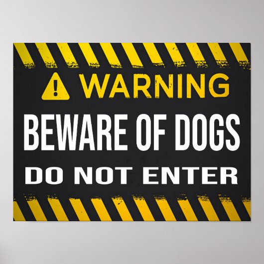 Let op dat honden geen teken invoeren poster (Voorkant)