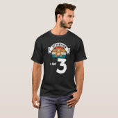 Let op dat ik 3cat 3rd Birthday Boy Birthday ben T-shirt (Voorkant volledig)