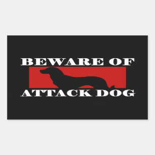 Let op de aanval Dog - Anatolian Shepherd Dog Rechthoekige Sticker