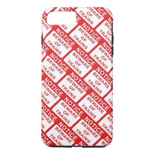 Let op de afdruk van treinen Case-Mate iPhone case (Achterkant)