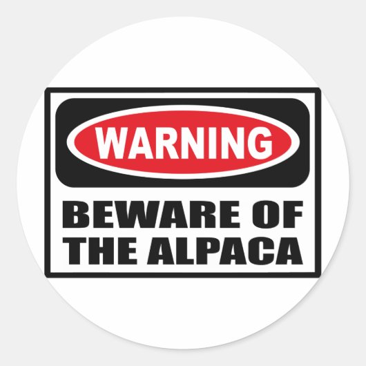 LET OP DE ALPACA STICKER (Voorkant)