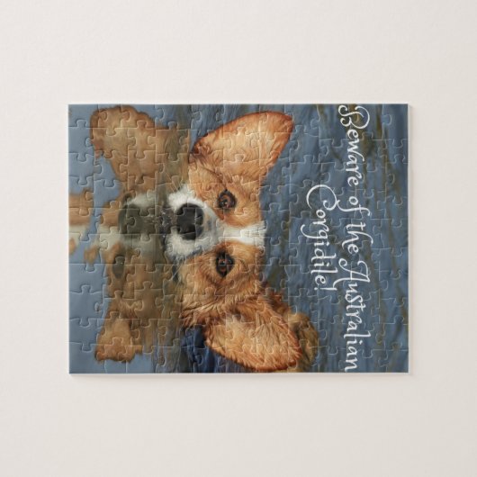 Let op de Australische Corgidile! Legpuzzel (Horizontaal)