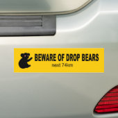 Let op de Beren Funny Aussie Bumpersticker (Op auto)