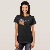 Let op de blinde braille steun blinde mensen dag B T-shirt (Voorkant volledig)