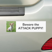 Let op de Bumpersticker Aanvalspuitbeeld (Op auto)