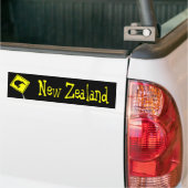 Let op de Bumpersticker van Kiwis (Op Truck)