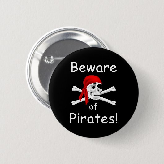 Let op de Button van Pirates (Voorkant /achterkant)