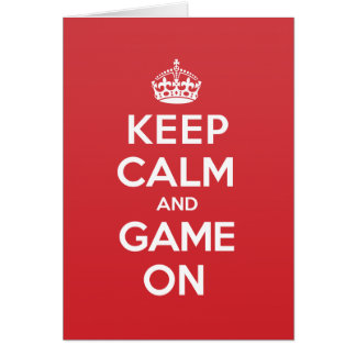 Let op de Calm Game Greeting Note-kaart