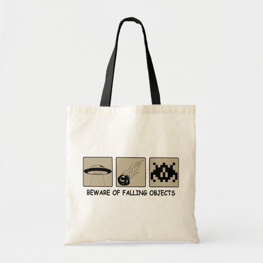 Let op de Canvas tas voor het afwerpen van objecte (Voorkant)