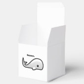 Let op de Cartoon Witte walvis Bedankdoosjes (Geopend)
