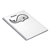 Let op de Cartoon Witte walvis Notitieboek (Rechterzijde)