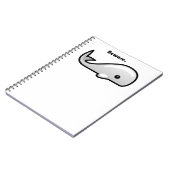 Let op de Cartoon Witte walvis Notitieboek (Linkerzijde)