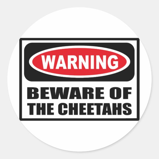 LET OP DE CHEETAHS STICKER (Voorkant)