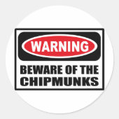 LET OP DE CHIPMUNKS STICKER (Voorkant)