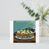 Let op de Chives van zetmeelschimmelaardappelen Briefkaart (Staand voorkant)