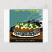 Let op de Chives van zetmeelschimmelaardappelen Briefkaart (Voorkant)