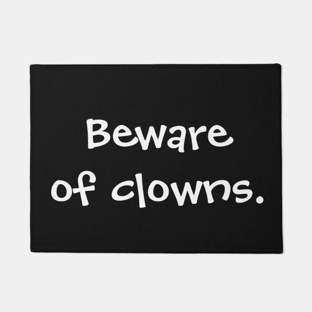 Let op de clowns deurmat (Voorkant)
