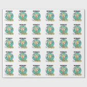 Let op de dodo cadeaupapier (Vlak)