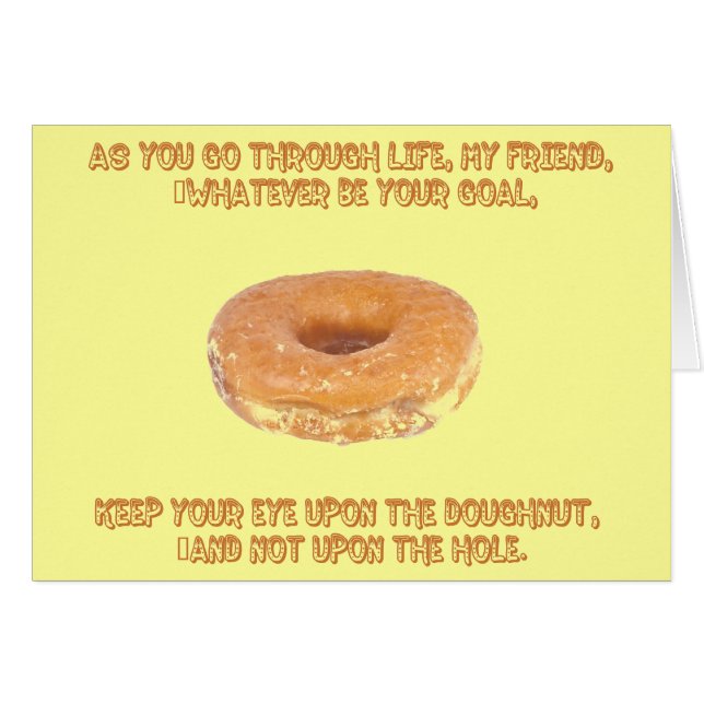 Let op de donut (Voorkant Horizontaal)