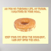 Let op de donut poster (Voorkant)