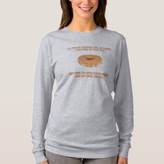 Let op de donut t-shirt (Voorkant)