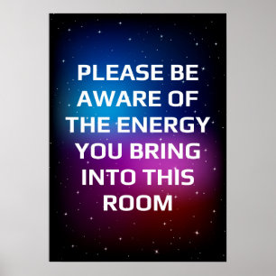 Let op de energie poster