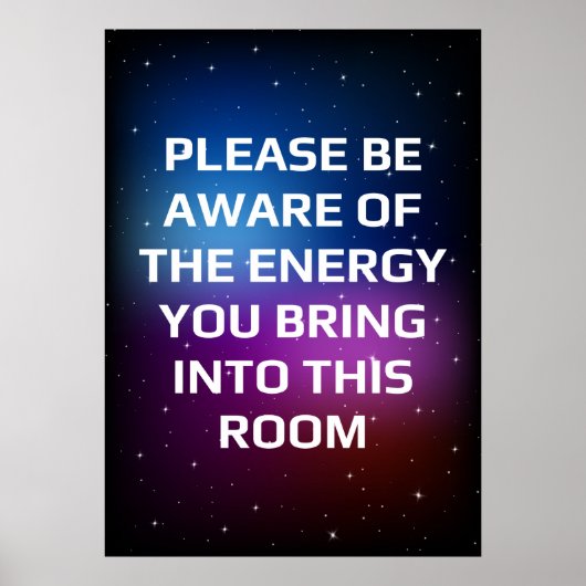 Let op de energie poster (Voorkant)