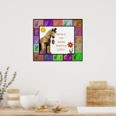 Let op de Geeks met cadeaus Poster (Keuken)