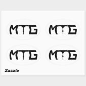 Let op de greep - Black Text Sticker (Vel)