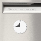 Let op de horloge, de muurklok magneet (Insitu (Vaatwasser))