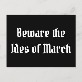 Let op de Ides van Maart Briefkaart