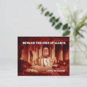 Let op de Ides van Maart Briefkaart (Staand voorkant)
