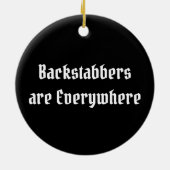 Let op de Ides van Maart Keramisch Ornament (Achterkant)